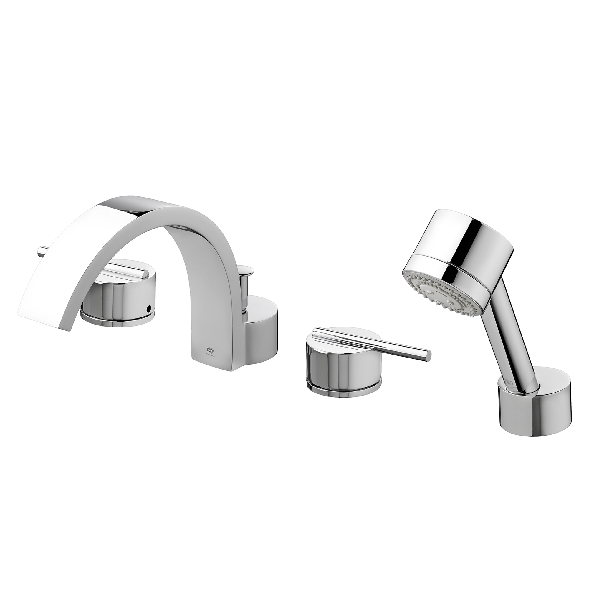 Rem 2-Handle Deck Mount Bathtub Faucet with Hand Shower